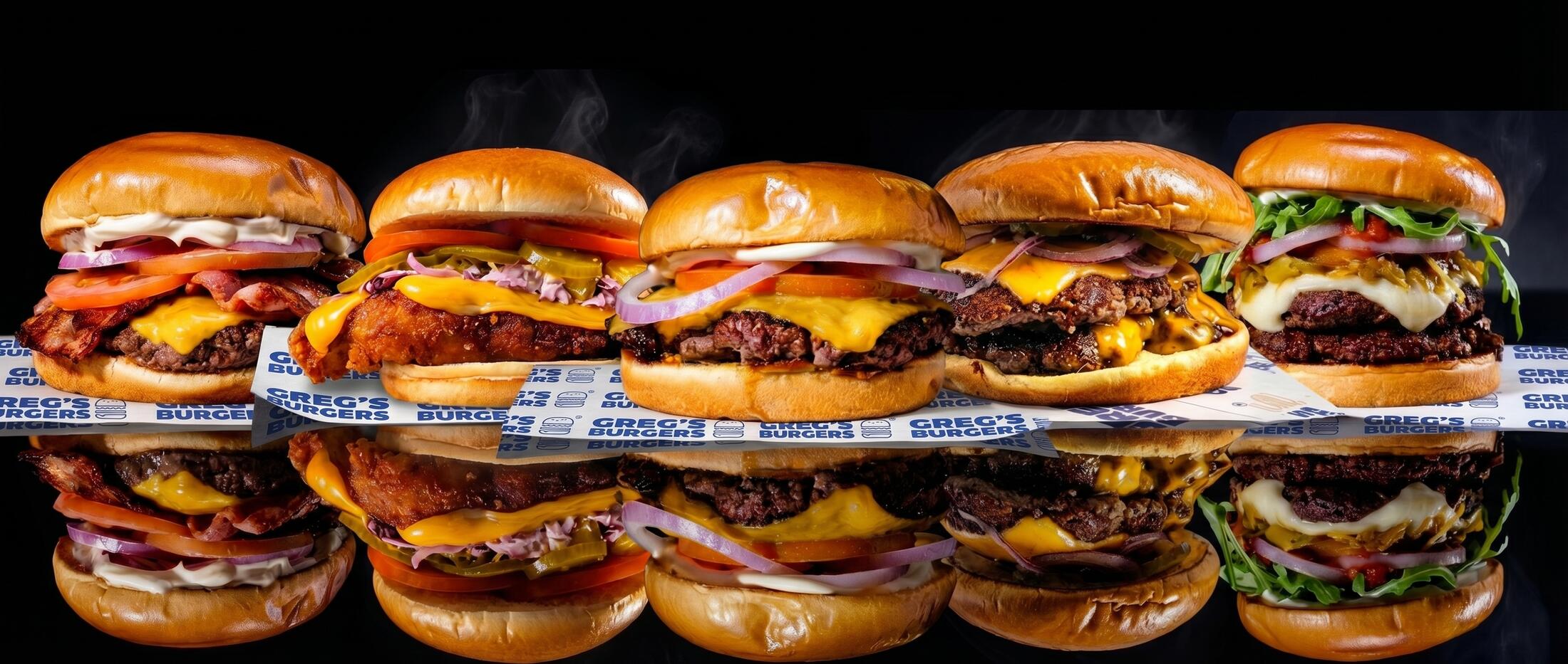Greg's Burgers lineup